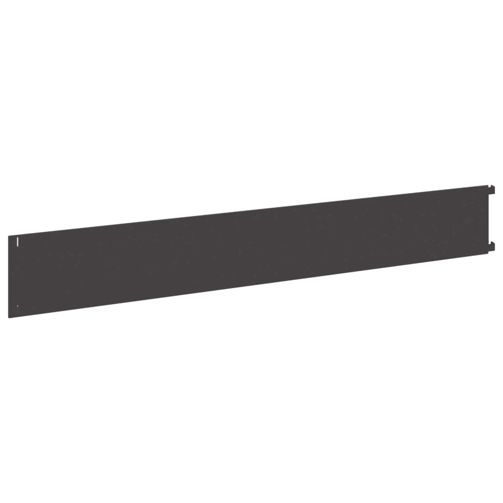 vidaXL Krawężnik do trawnika 20 pcs 102 x 15 x 4 cm Stal Czarny