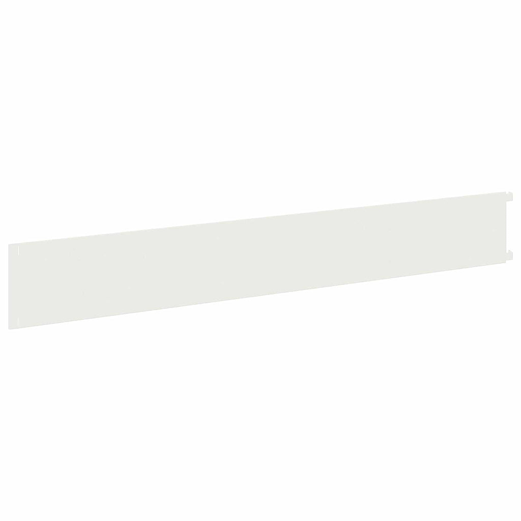 vidaXL Krawężnik do trawnika 20 pcs 102 x 15 x 4 cm Stal Biały
