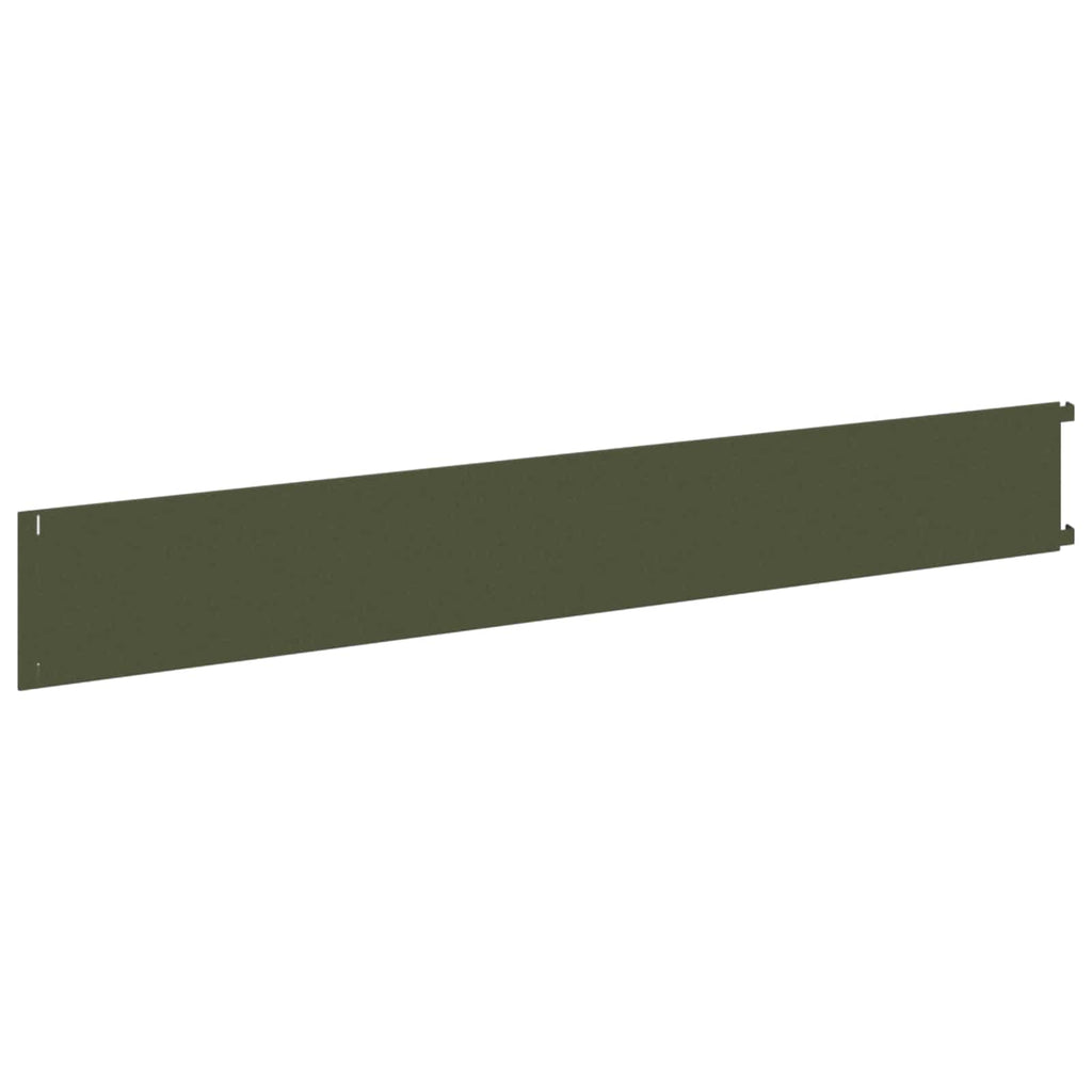 vidaXL Krawężnik do trawnika 10 pcs 102 x 15 x 4 cm Stal