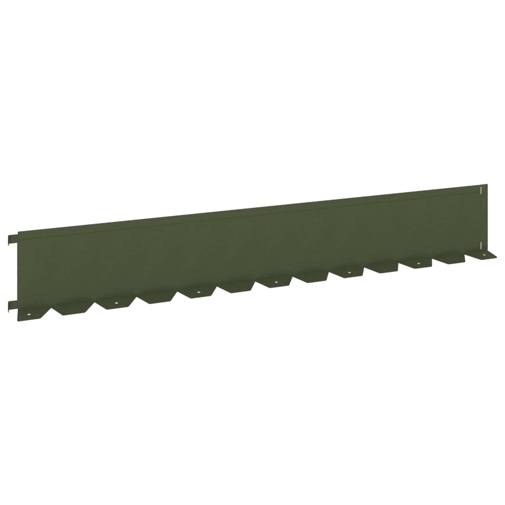 vidaXL Krawężnik do trawnika 20 pcs 102 x 15 x 4 cm Stal