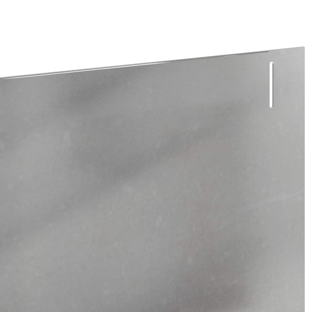 vidaXL Krawężnik do trawnika 20 pcs 102 x 15 x 4 cm Stal srebrny