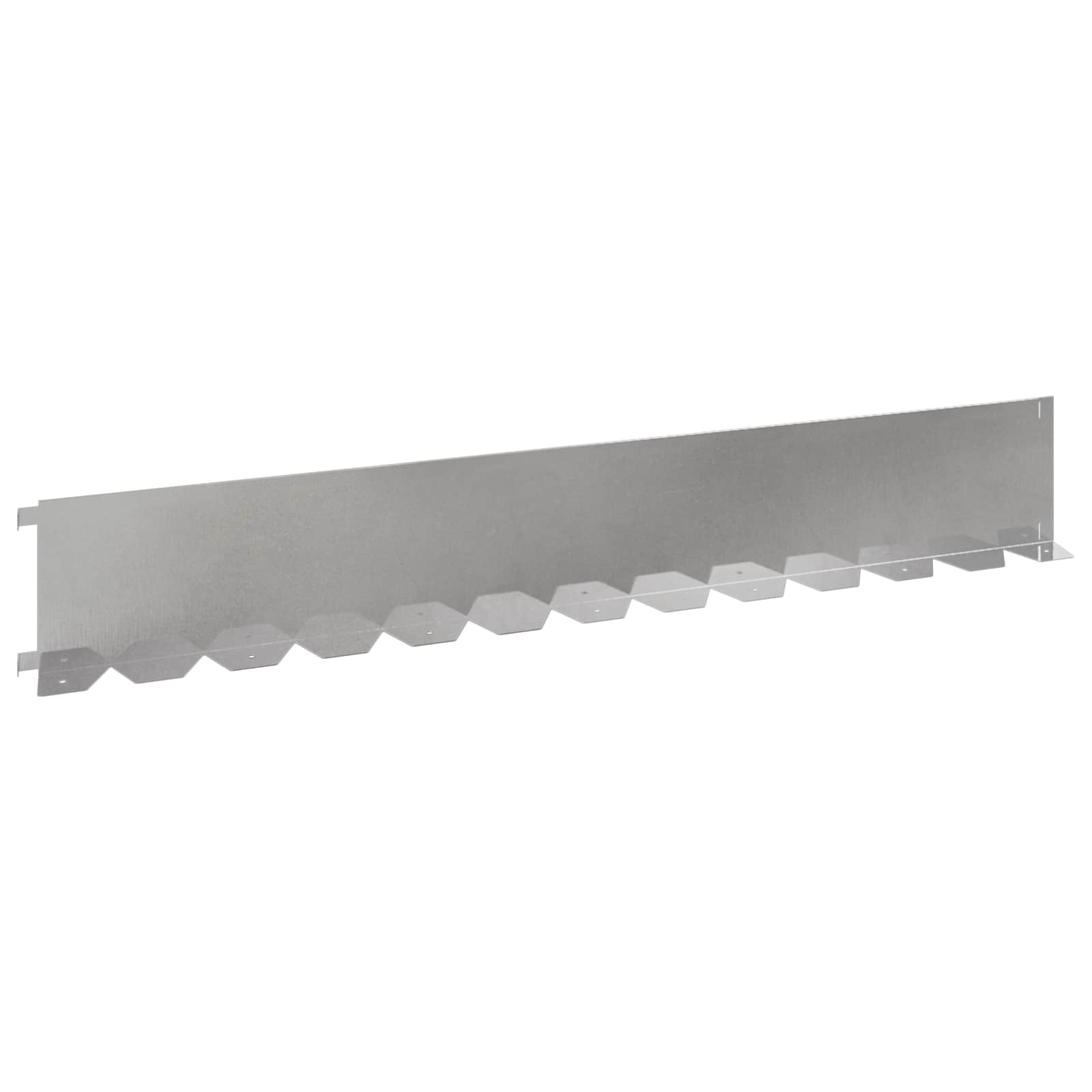 vidaXL Krawężnik do trawnika 20 pcs 102 x 15 x 4 cm Stal srebrny