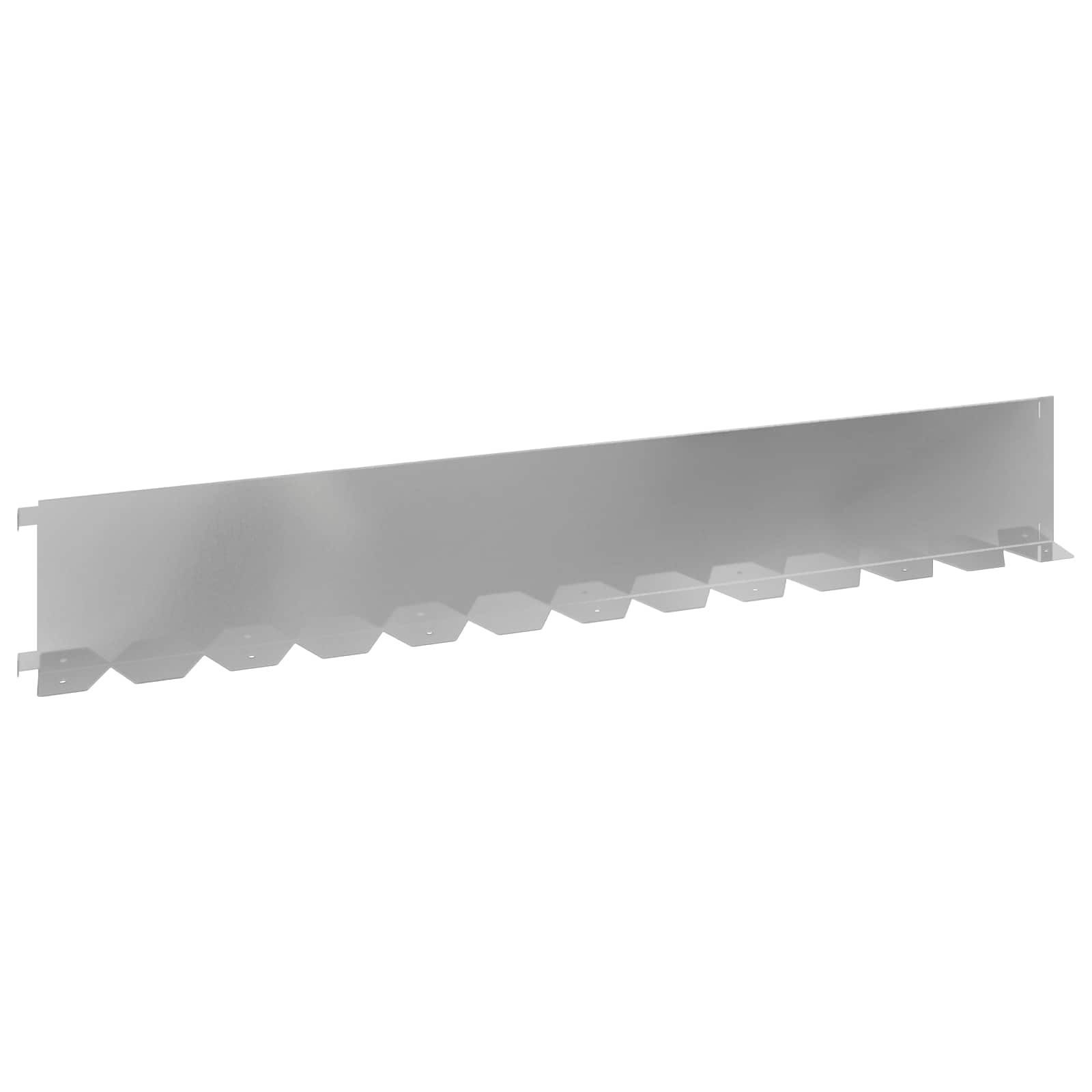 vidaXL Krawężnik do trawnika 30 pcs 102 x 15 x 4 cm Stal srebrny