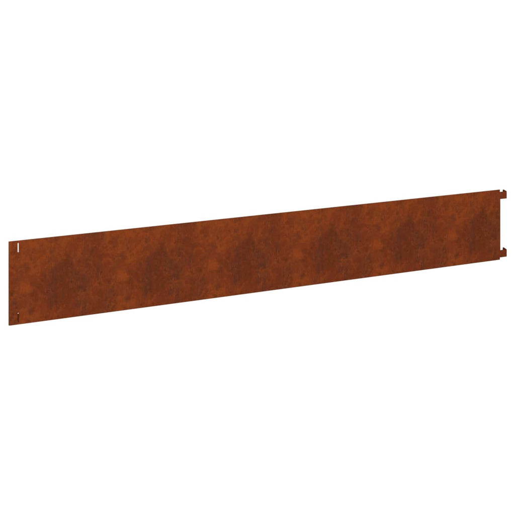 vidaXL Krawężnik do trawnika 20 pcs 102 x 15 x 4 cm Stal Rdzawy