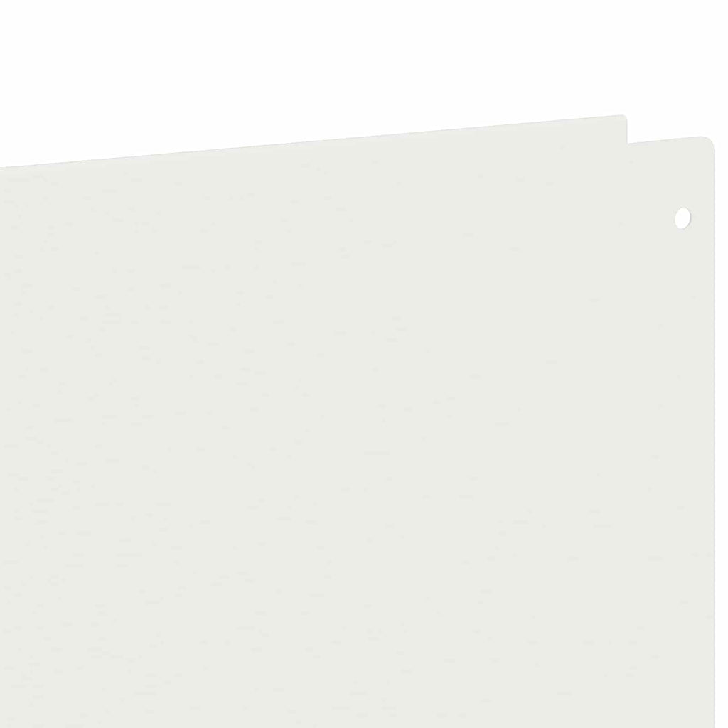 vidaXL Krawężnik do trawnika 30 szt. 100 x 12 cm Stal Biały