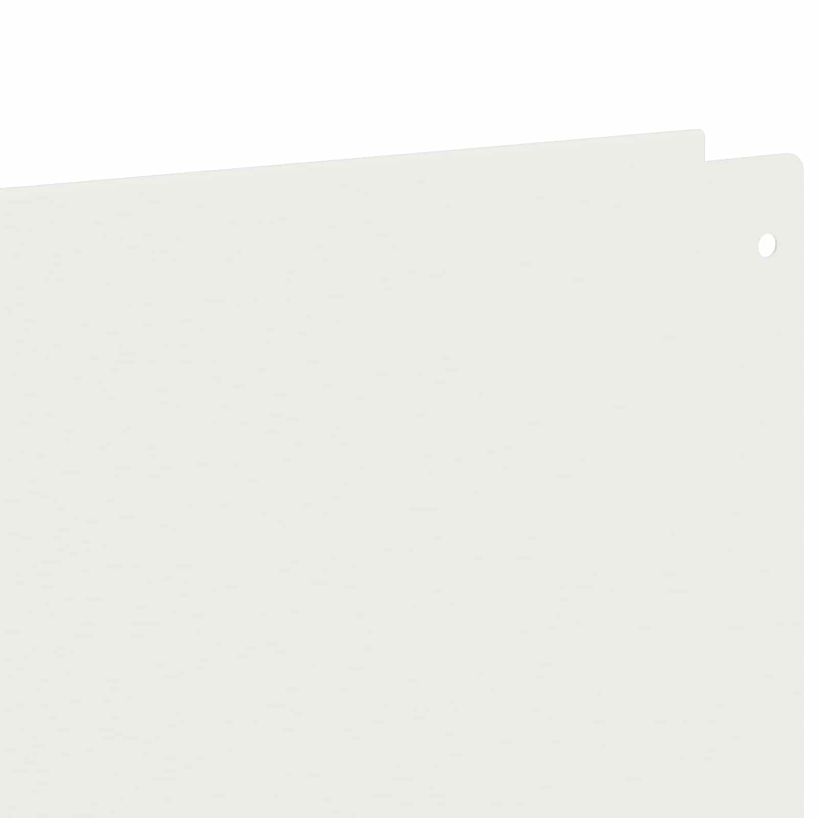 vidaXL Krawężnik do trawnika 30 szt. 100 x 12 cm Stal Biały