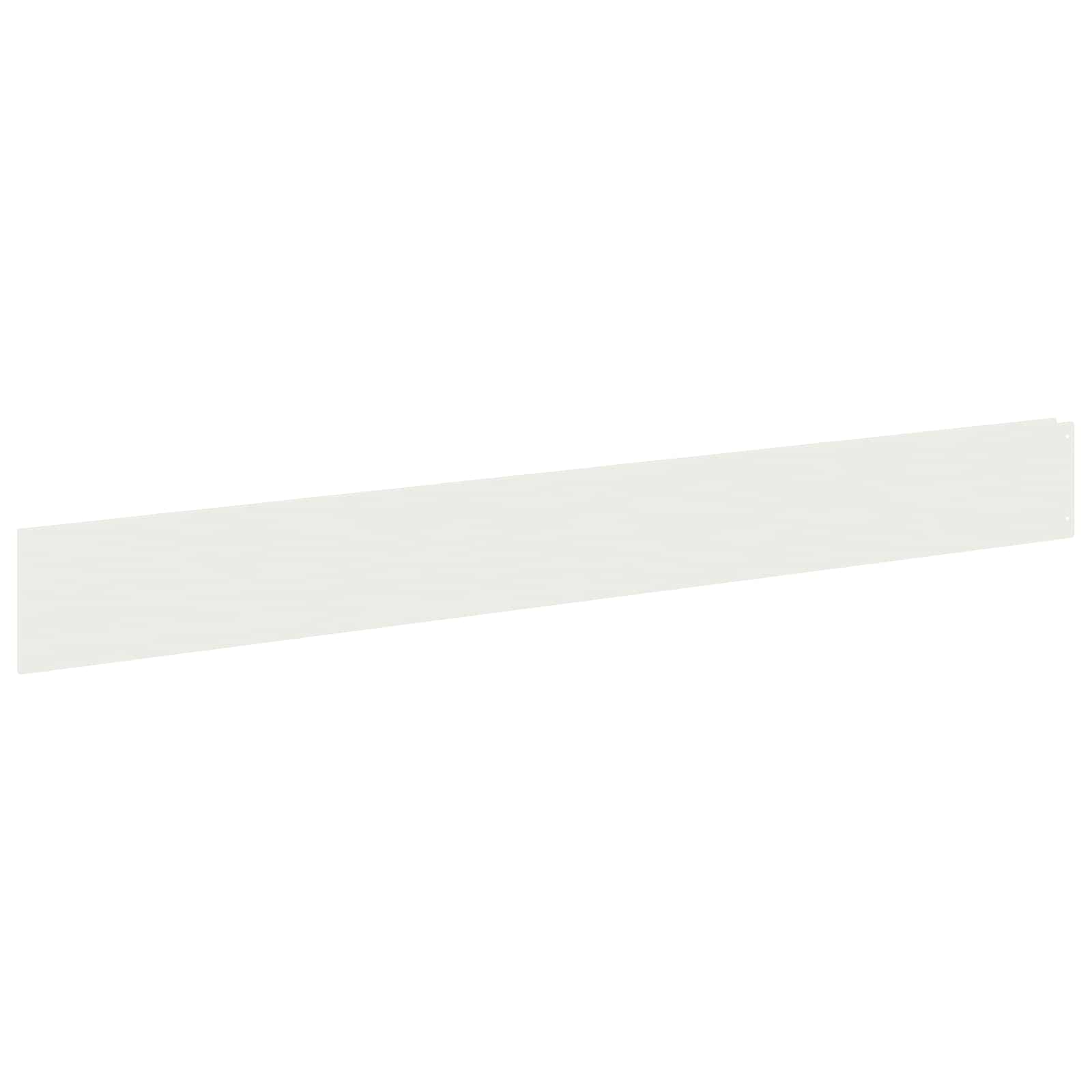 vidaXL Krawężnik do trawnika 30 szt. 100 x 12 cm Stal Biały
