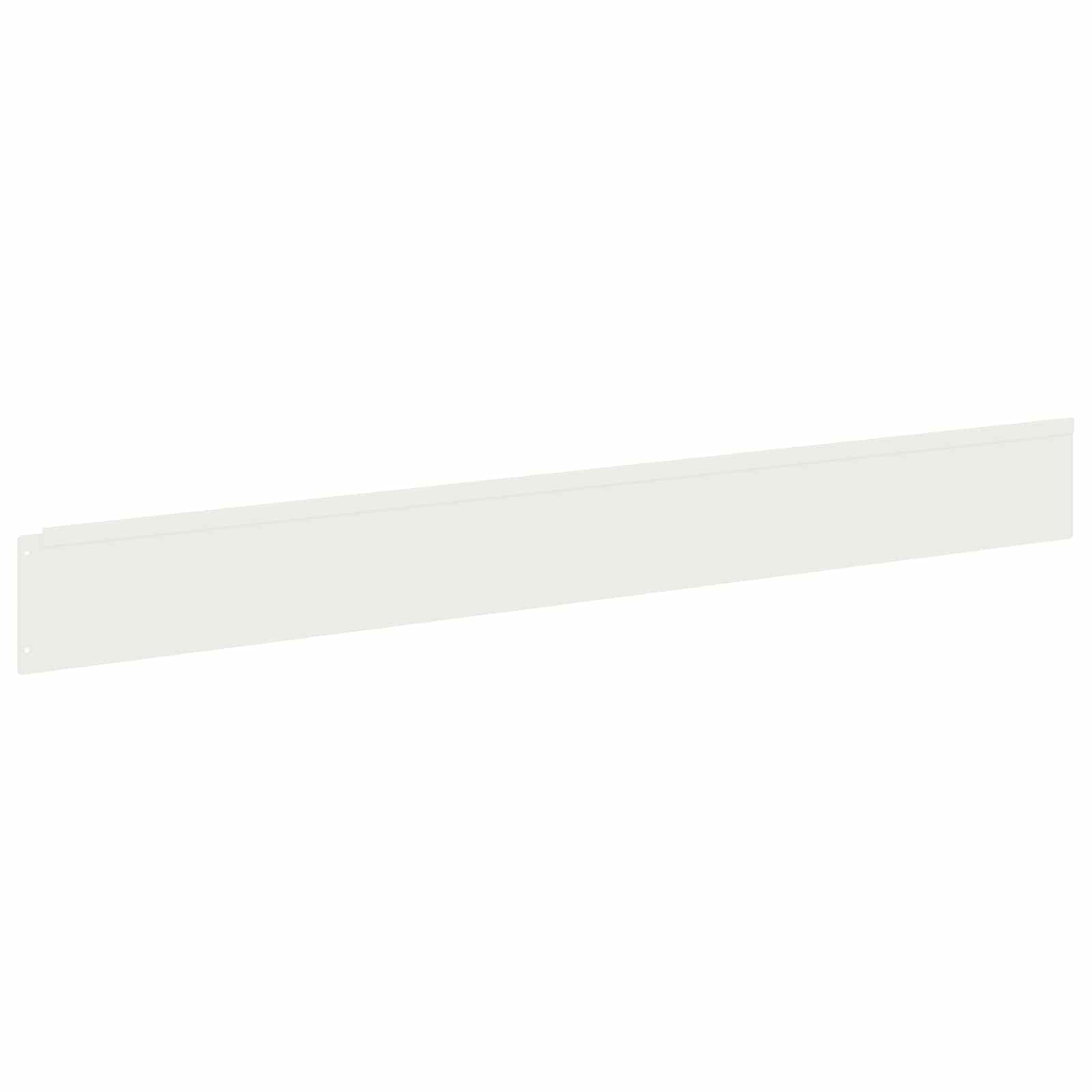 vidaXL Krawężnik do trawnika 30 szt. 100 x 12 cm Stal Biały
