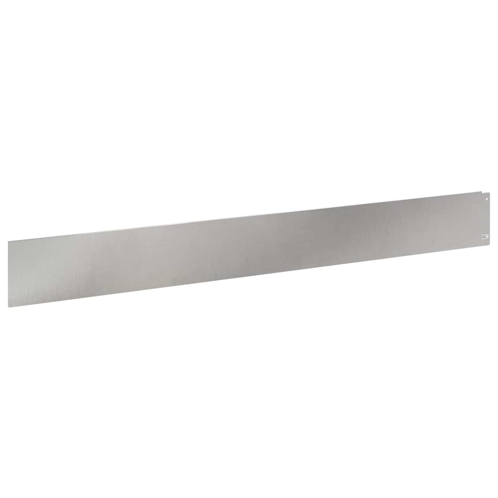 vidaXL Krawężnik do trawnika 30 pcs 100 x 12 cm Stal srebrny