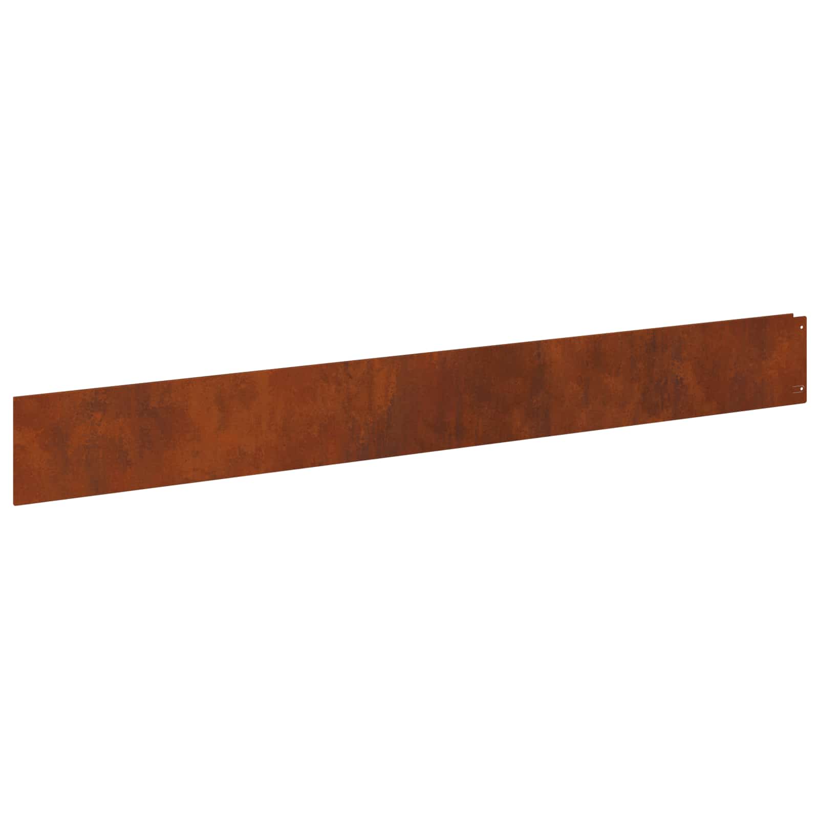 vidaXL Krawężnik do trawnika 10 pcs 100 x 12 cm Stal Rdzawy