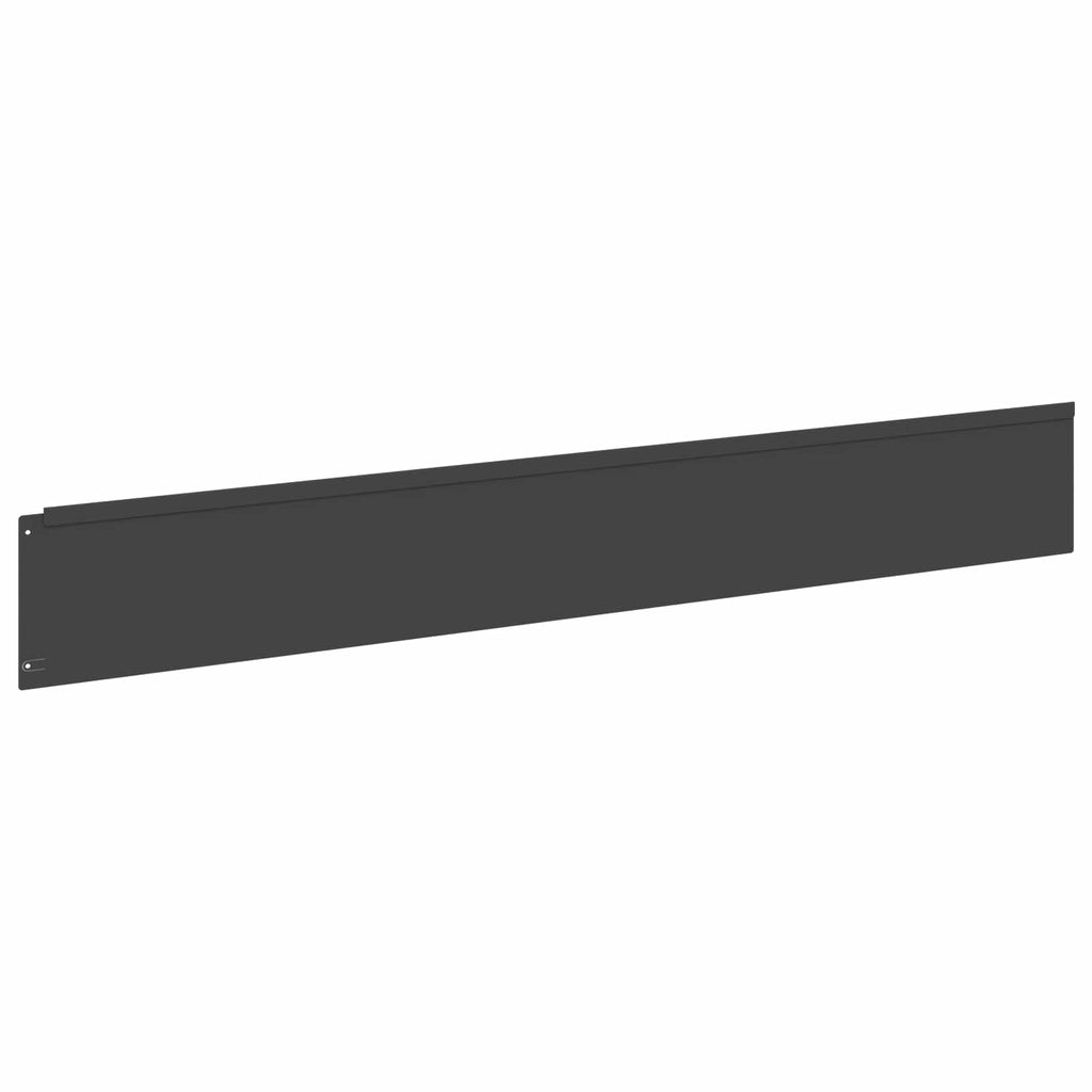 vidaXL Obrzeże trawnikowe z górnym zagięciem 20 szt. 100x15cm Stal