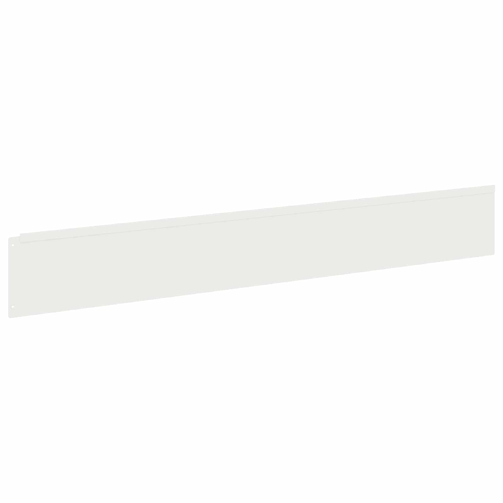vidaXL Krawężnik do trawnika 20 pcs 100 x 15 cm Stal Biały