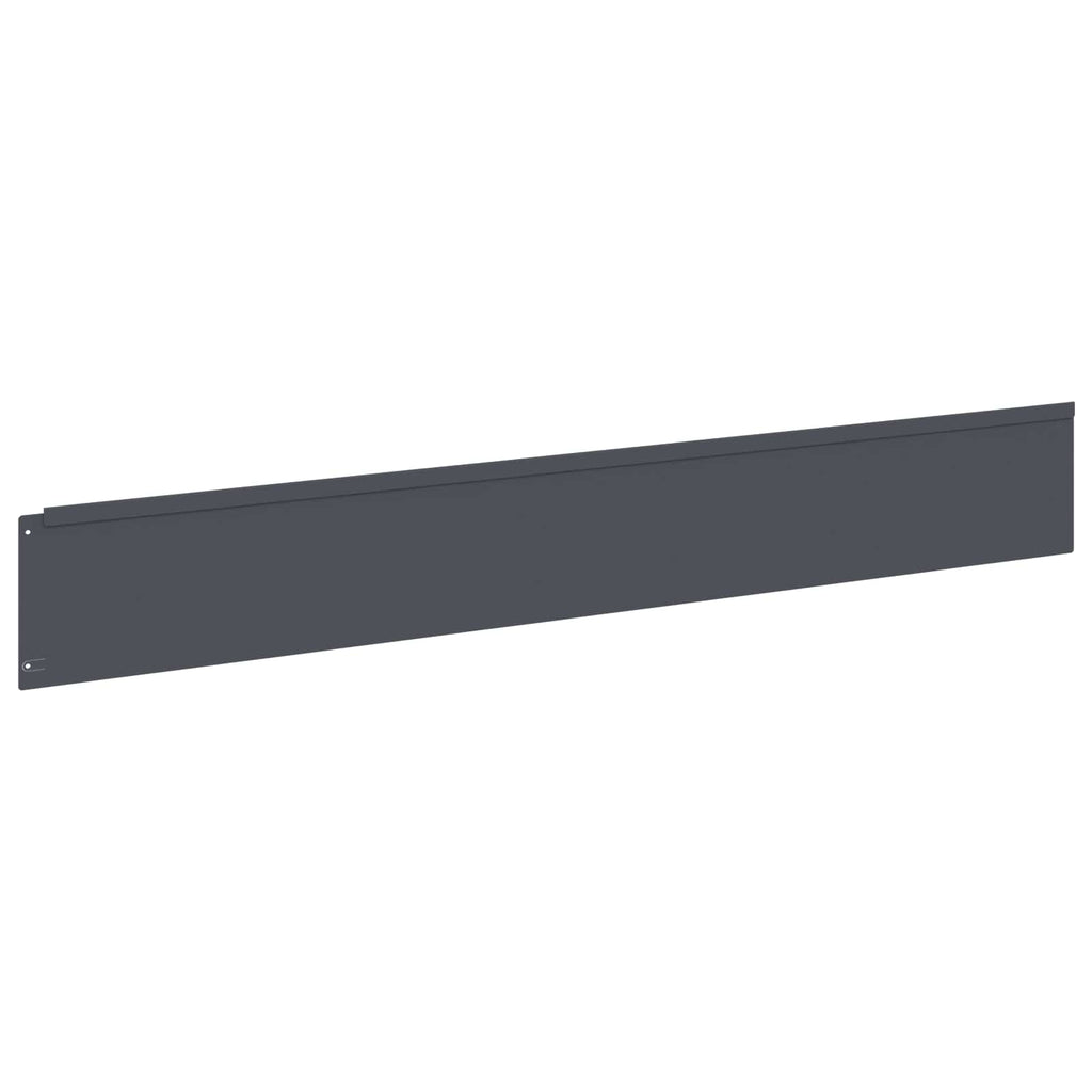vidaXL Krawężnik do trawnika 20 pcs 100 x 15 cm Stal antracytowy