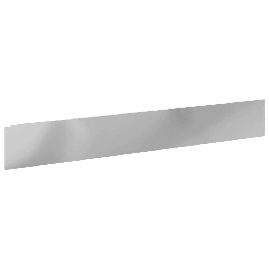 vidaXL Krawężnik do trawnika 30 pcs 100 x 15 cm Stal srebrny