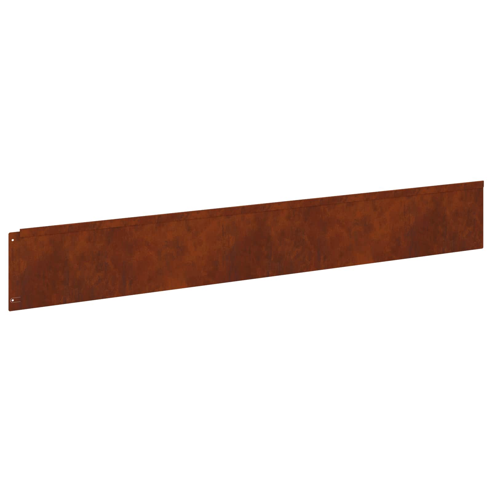 vidaXL Krawężnik do trawnika 30 pcs 100 x 15 cm Stal Rdzawy