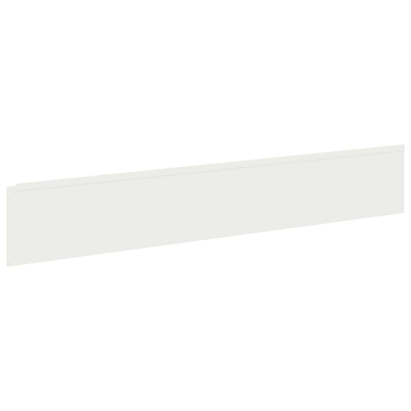 vidaXL Krawężnik do trawnika 10 szt. 100 x 18 cm Stal Biały