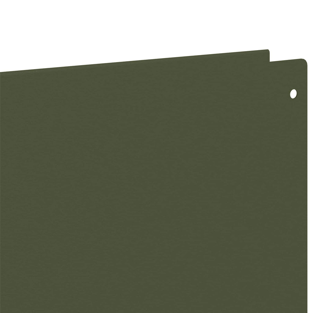 vidaXL Krawężnik do trawnika 10 szt. 100 x 18 cm Stal Oliwkowy zielony