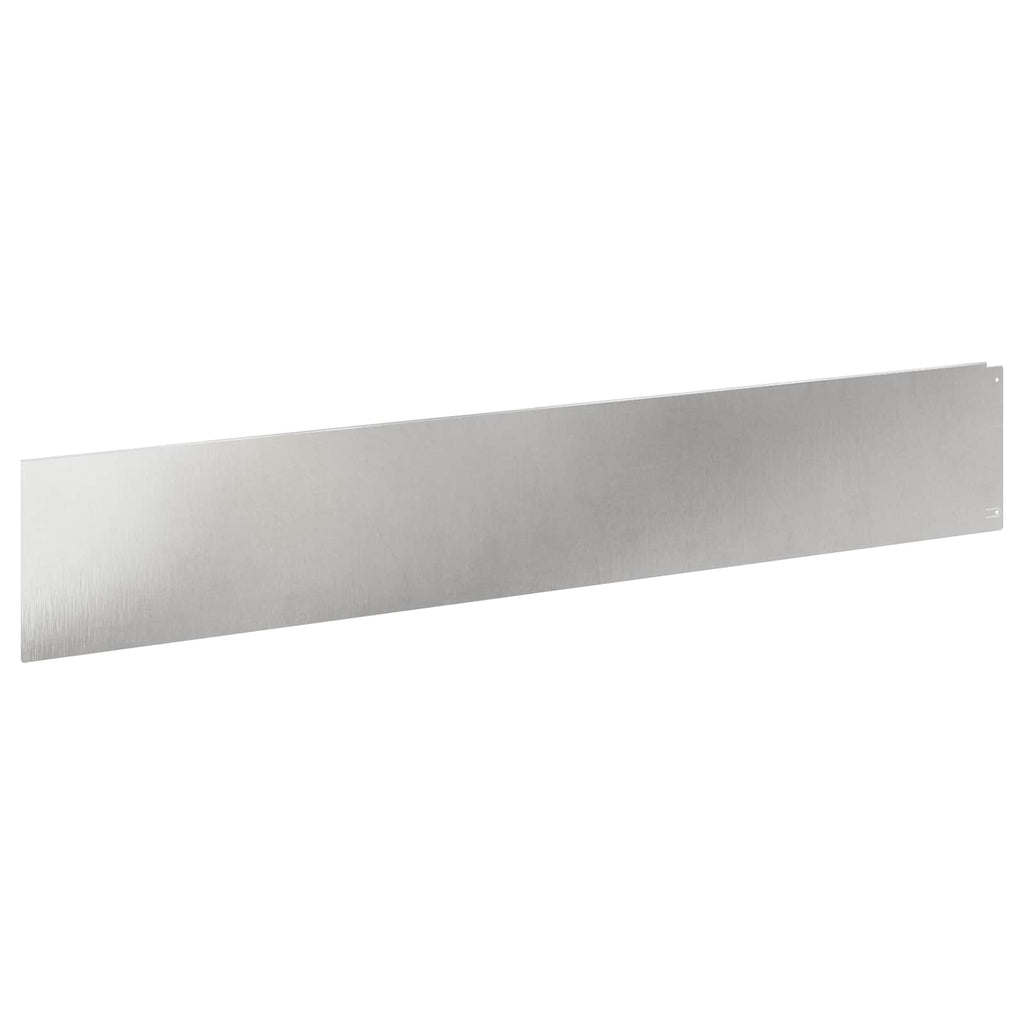 vidaXL Krawężnik do trawnika 10 pcs 100 x 18 cm Stal srebrny