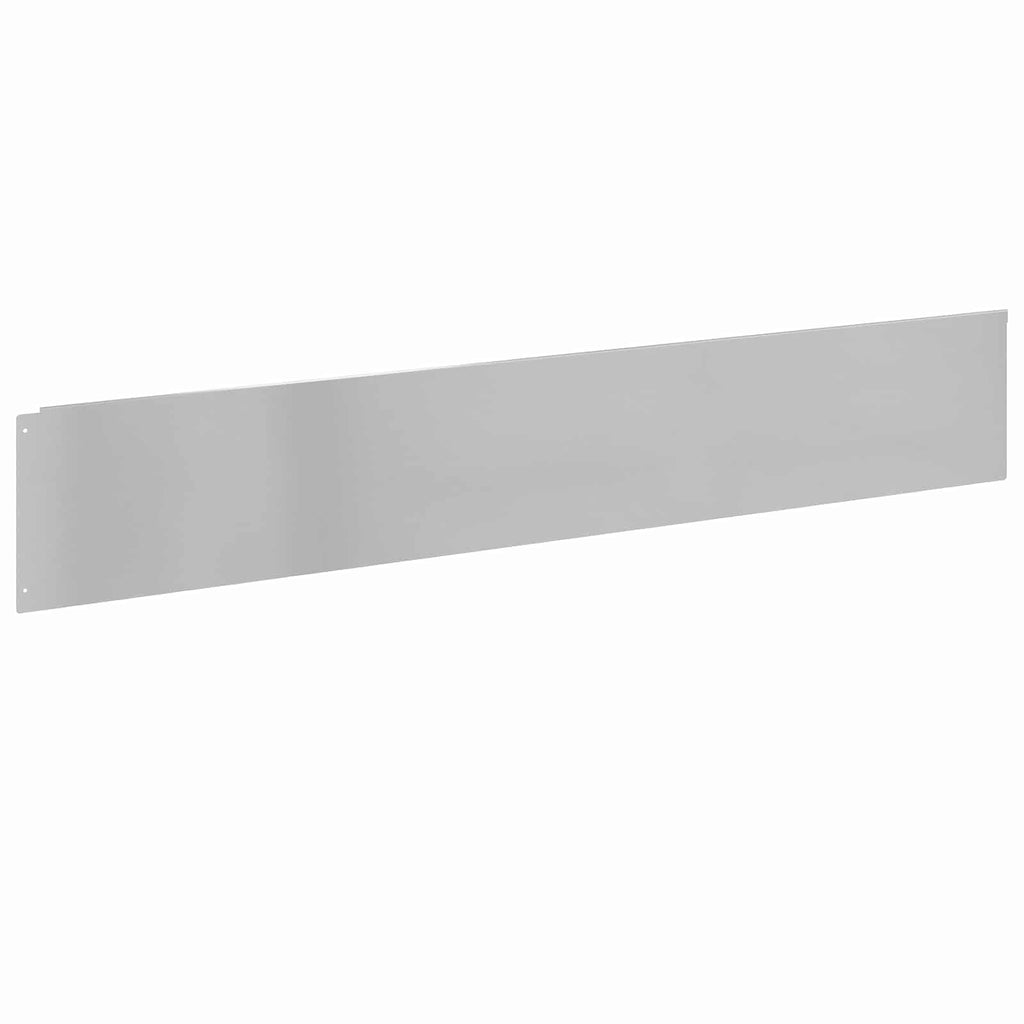 vidaXL Krawężnik do trawnika 30 pcs 100 x 18 cm Stal srebrny