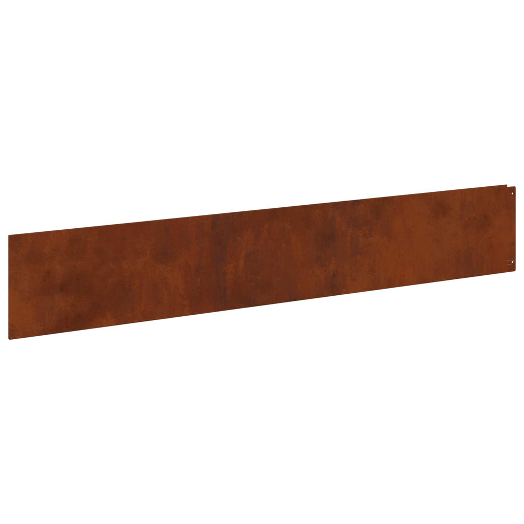 vidaXL Krawężnik do trawnika 20 pcs 100 x 18 cm Stal Rdzawy
