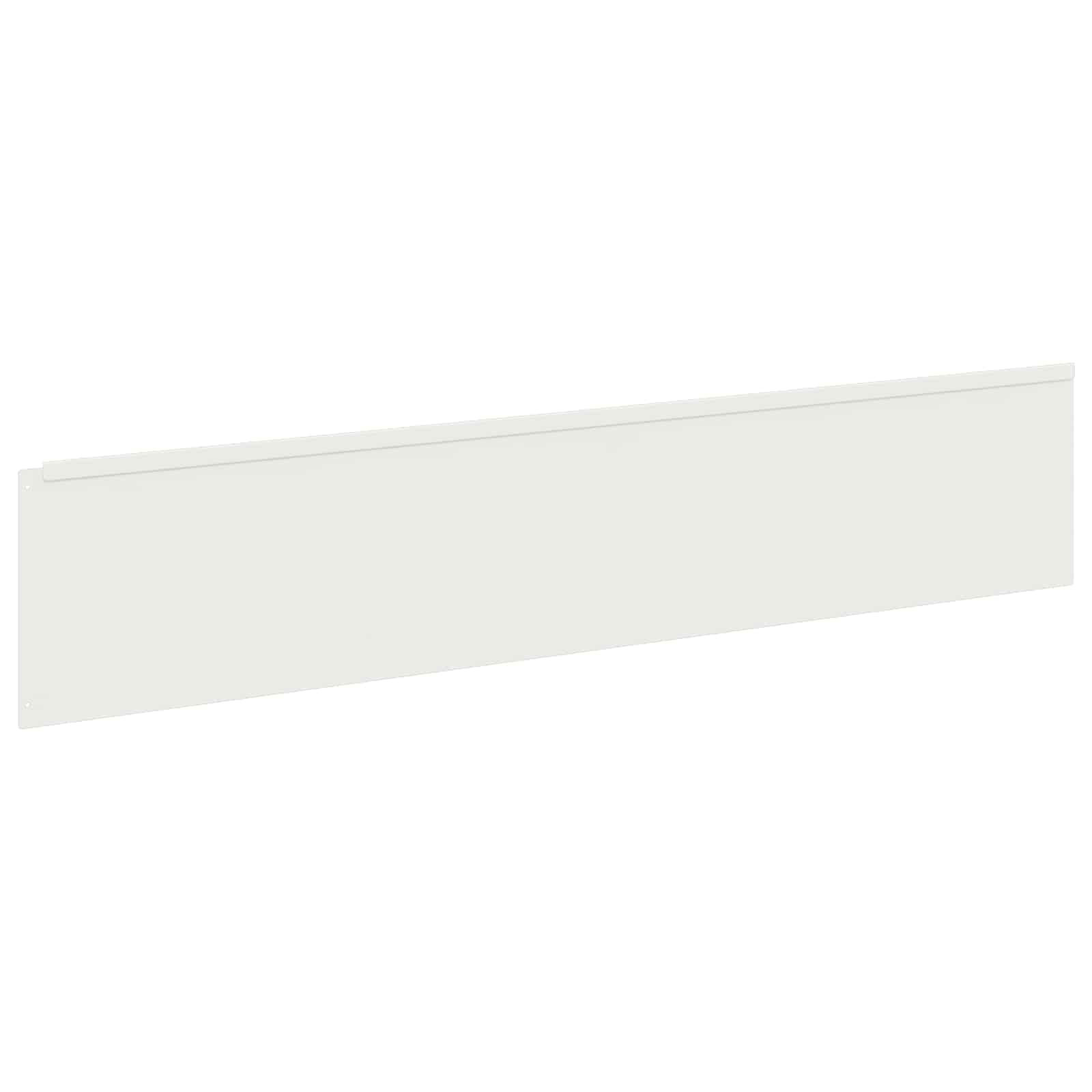 vidaXL Krawężnik do trawnika 10 szt. 100 x 22 cm Stal Biały