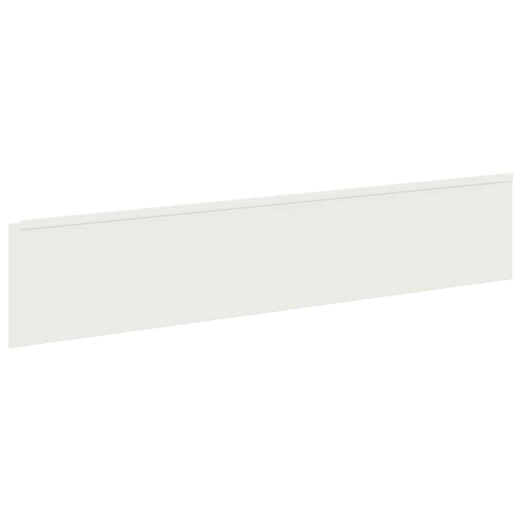 vidaXL Krawężnik do trawnika 20 szt. 100 x 22 cm Stal Biały