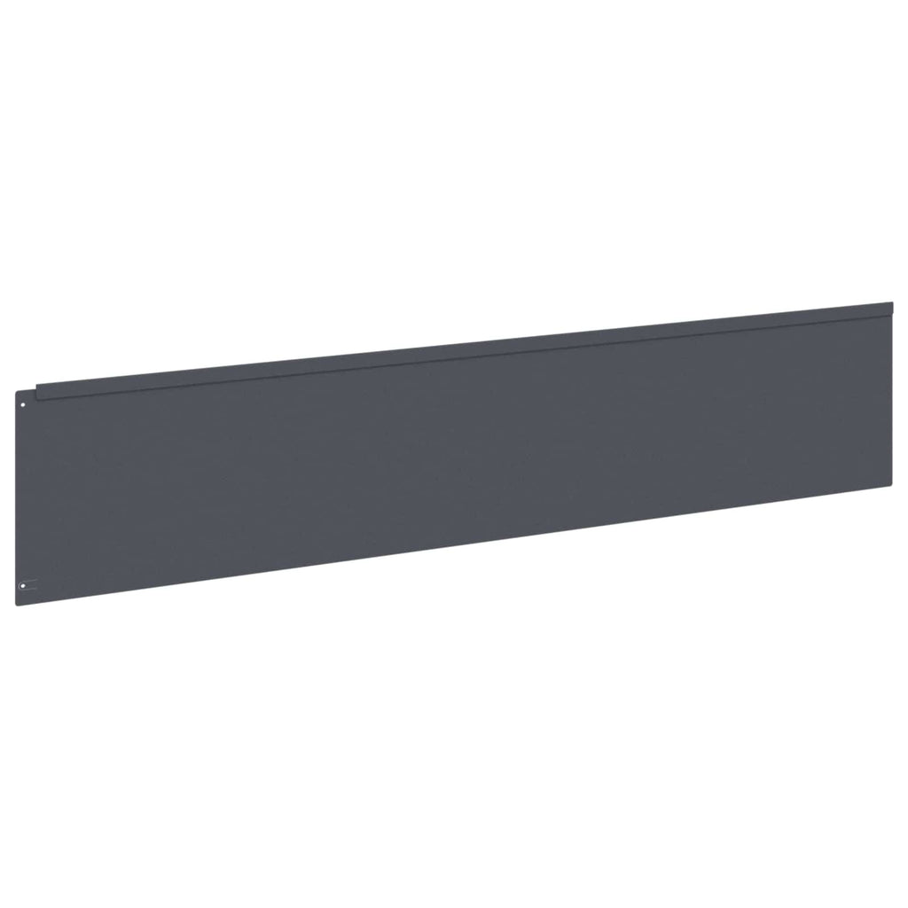 vidaXL Krawężnik do trawnika 20 szt. 100 x 22 cm Stal antracytowy