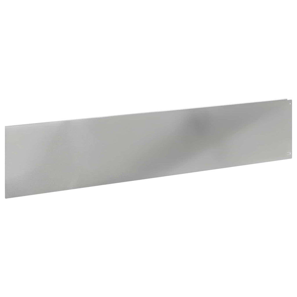 vidaXL Krawężnik do trawnika 10 pcs 100 x 22 cm Stal srebrny
