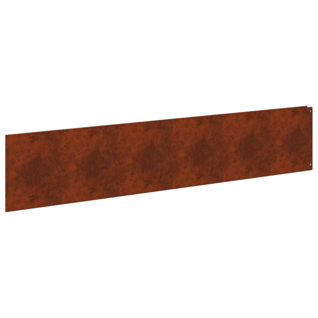 vidaXL Krawężnik do trawnika 20 pcs 100 x 22 cm Stal Rdzawy