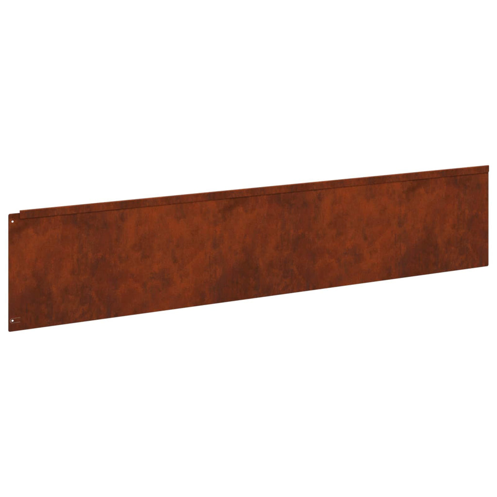vidaXL Krawężnik do trawnika 20 pcs 100 x 22 cm Stal Rdzawy