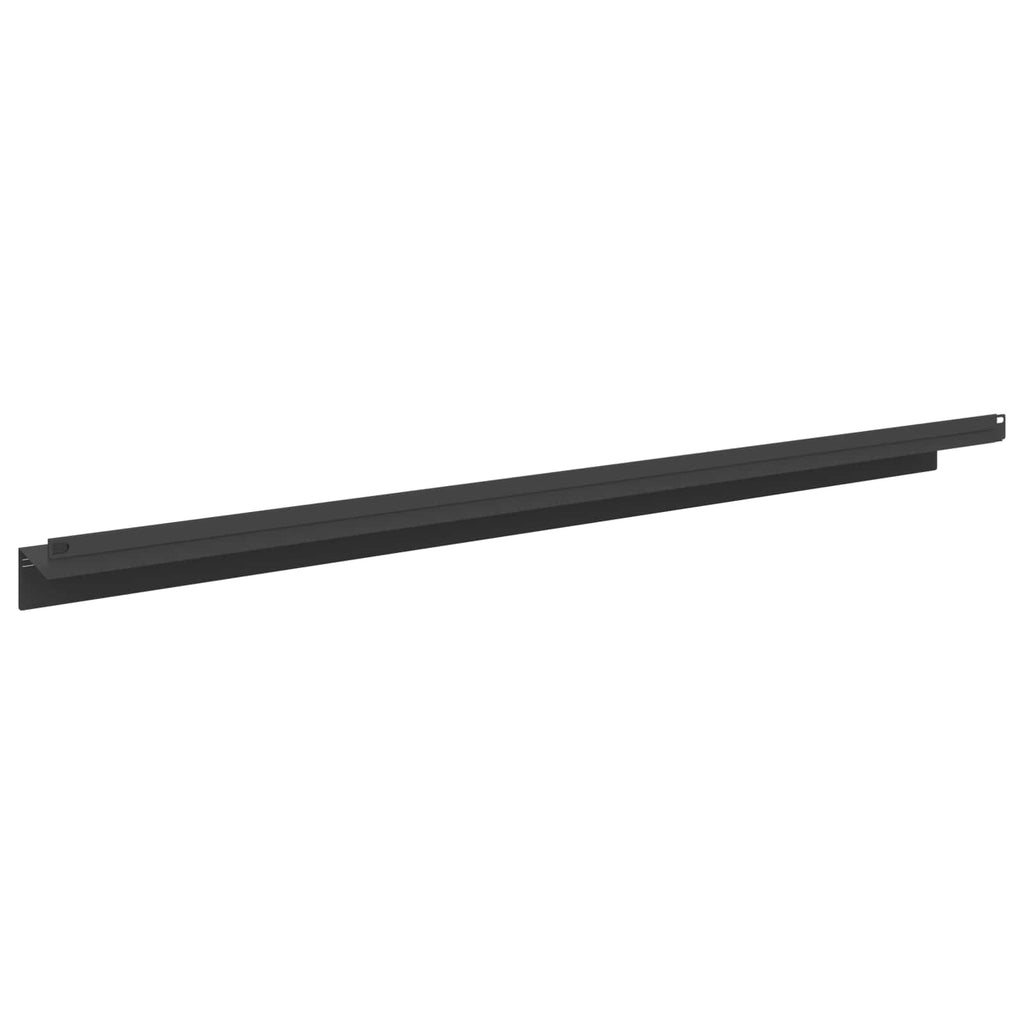 vidaXL Krawężnik do trawnika 10 szt. 100 x 10 x 8 cm Stal Czarny