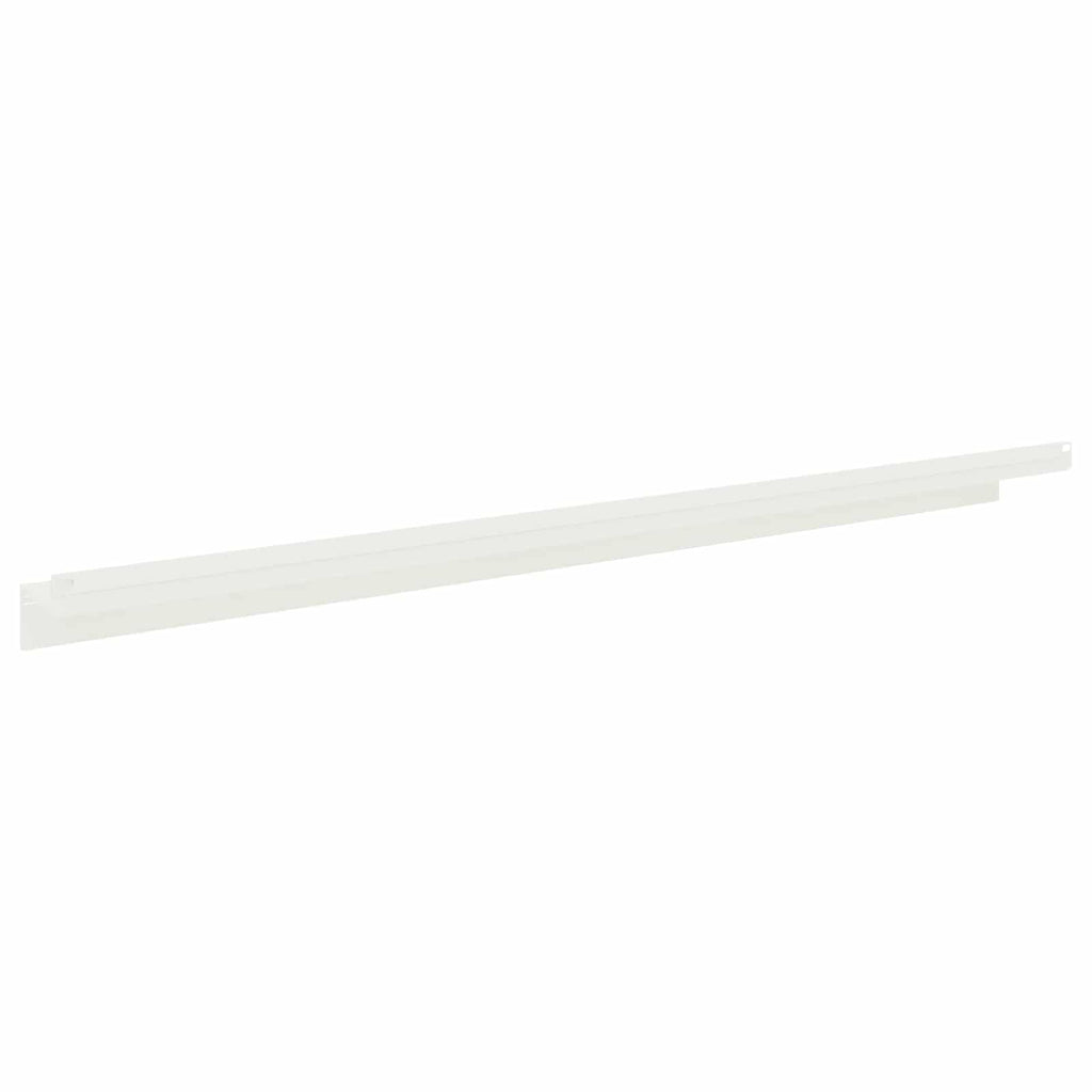 vidaXL Krawężnik do trawnika 20 szt. 100 x 10 x 8 cm Stal Biały