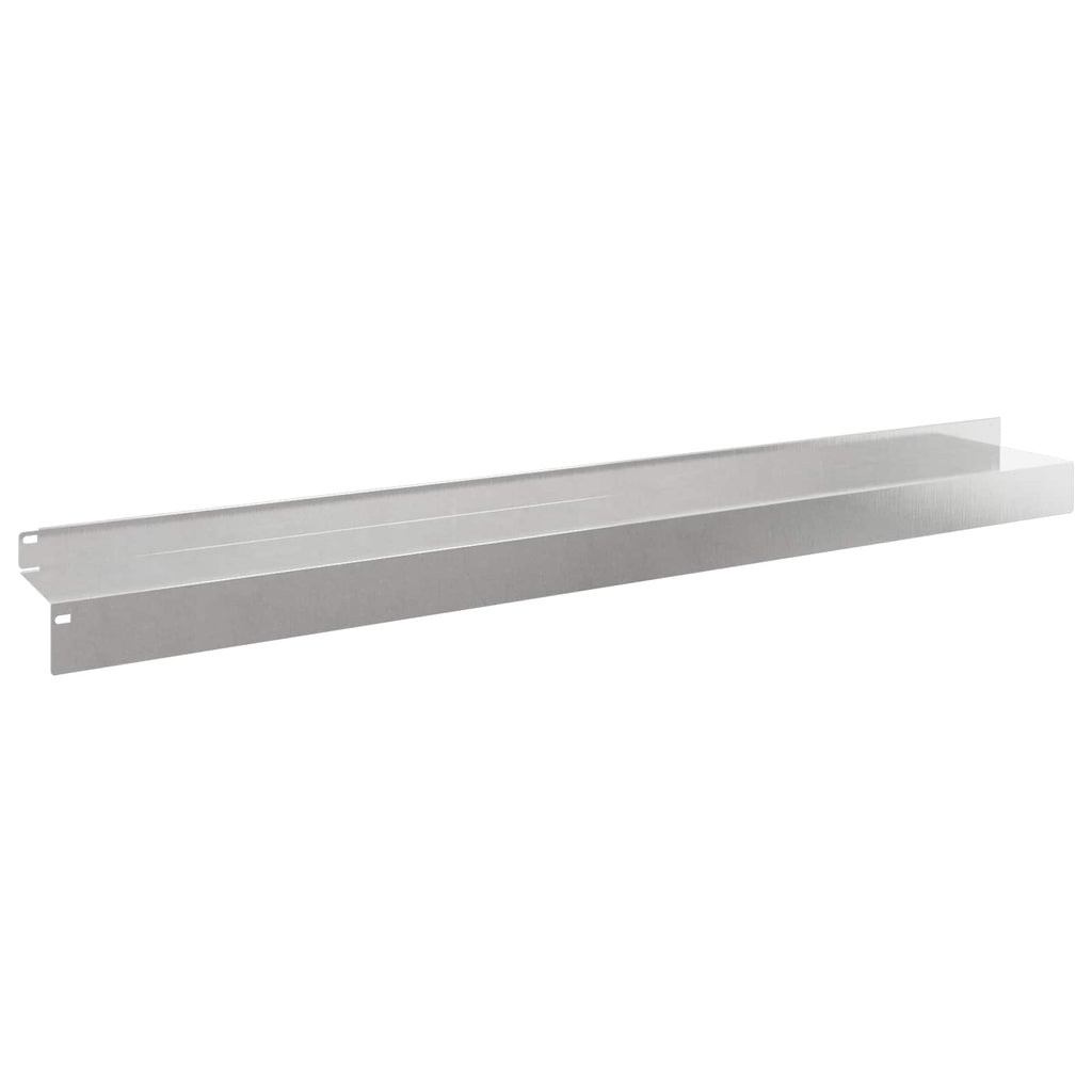 vidaXL Krawężnik do trawnika 10 pcs 100 x 10 x 8 cm Stal srebrny