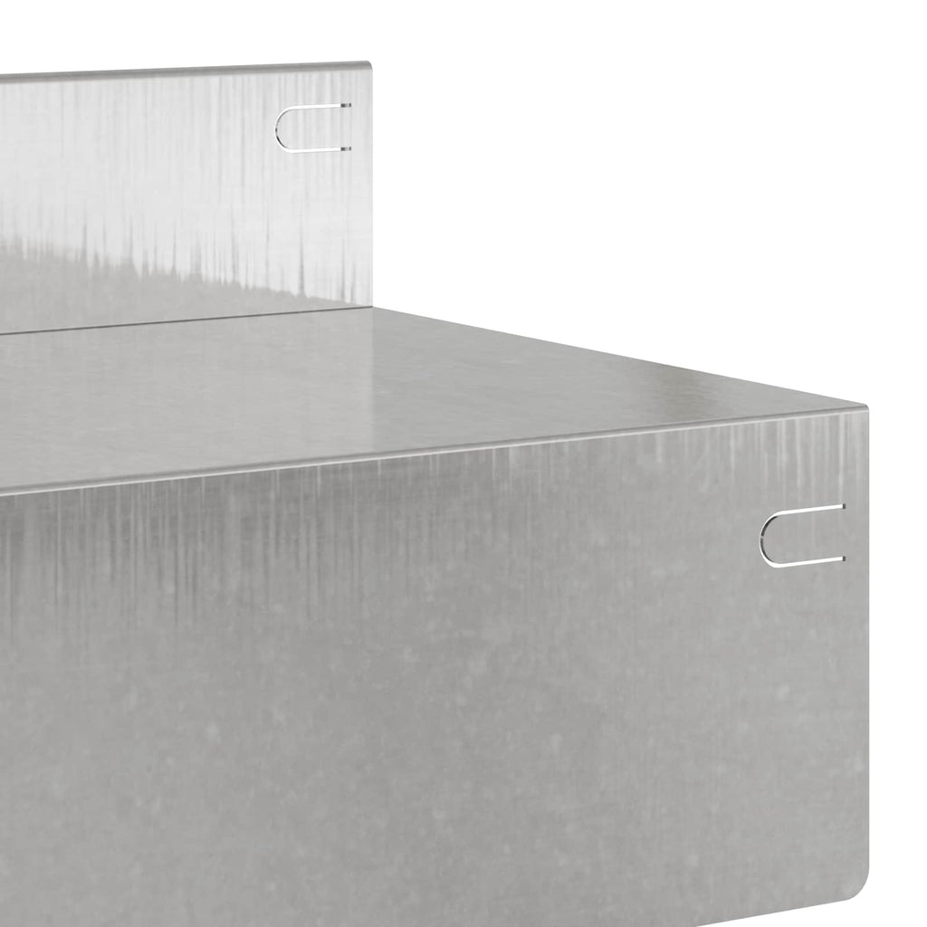 vidaXL Krawężnik do trawnika 20 pcs 100 x 10 x 8 cm Stal srebrny