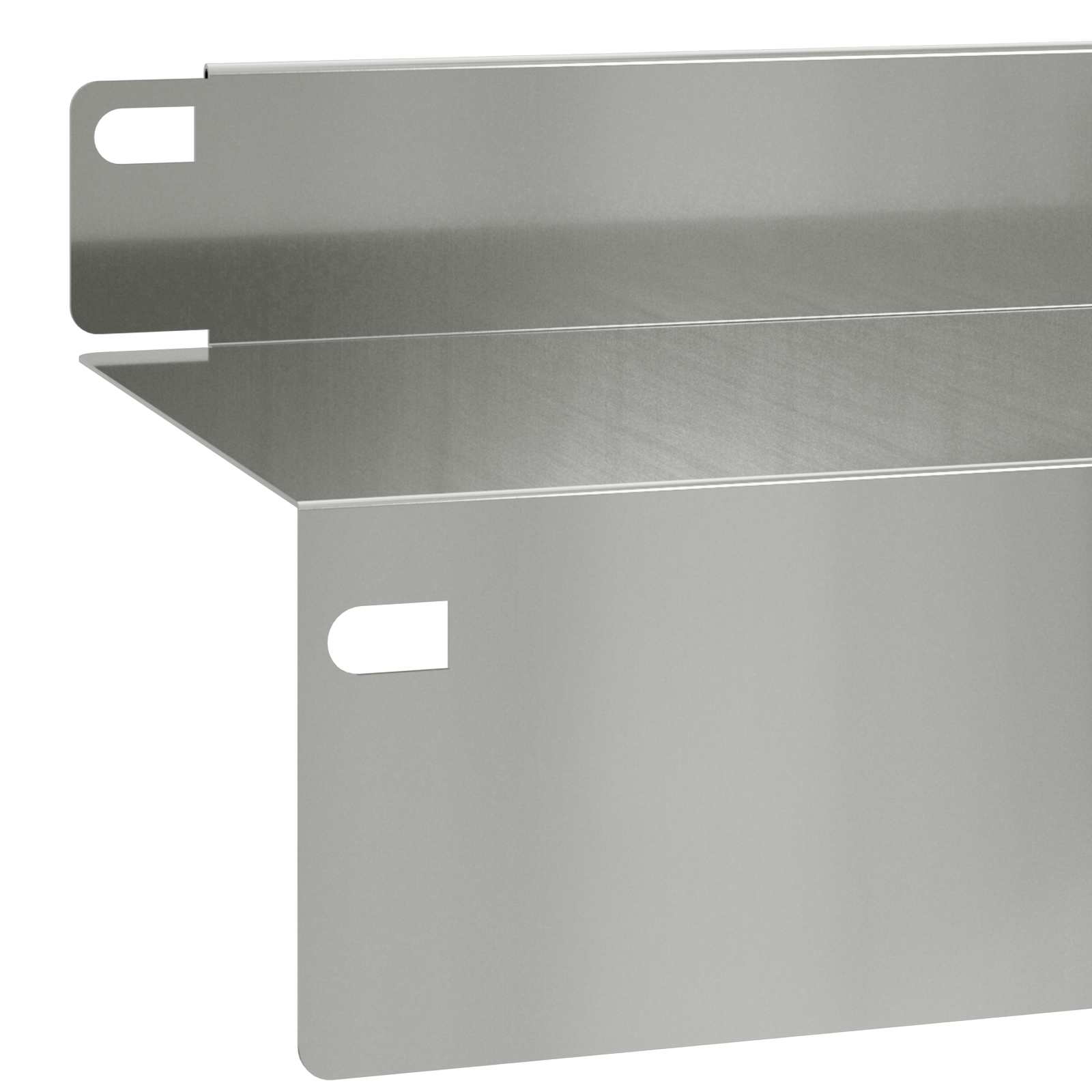 vidaXL Krawężnik do trawnika 10 pcs 100 x 10 x 8 cm Stal srebrny