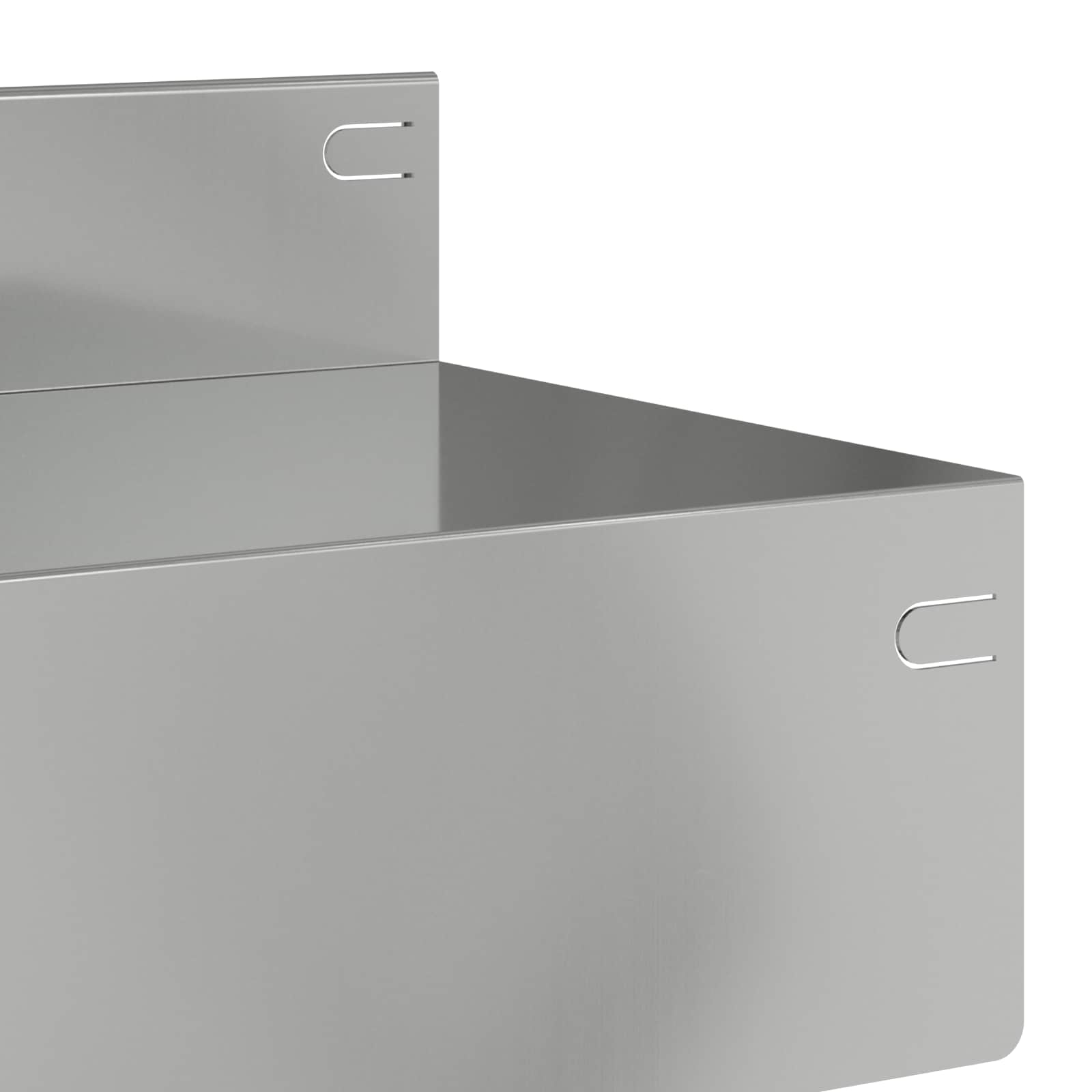 vidaXL Krawężnik do trawnika 30 pcs 100 x 10 x 8 cm Stal srebrny
