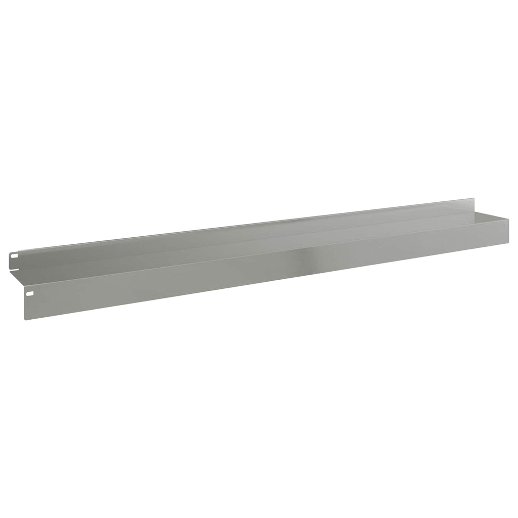 vidaXL Krawężnik do trawnika 30 pcs 100 x 10 x 8 cm Stal srebrny