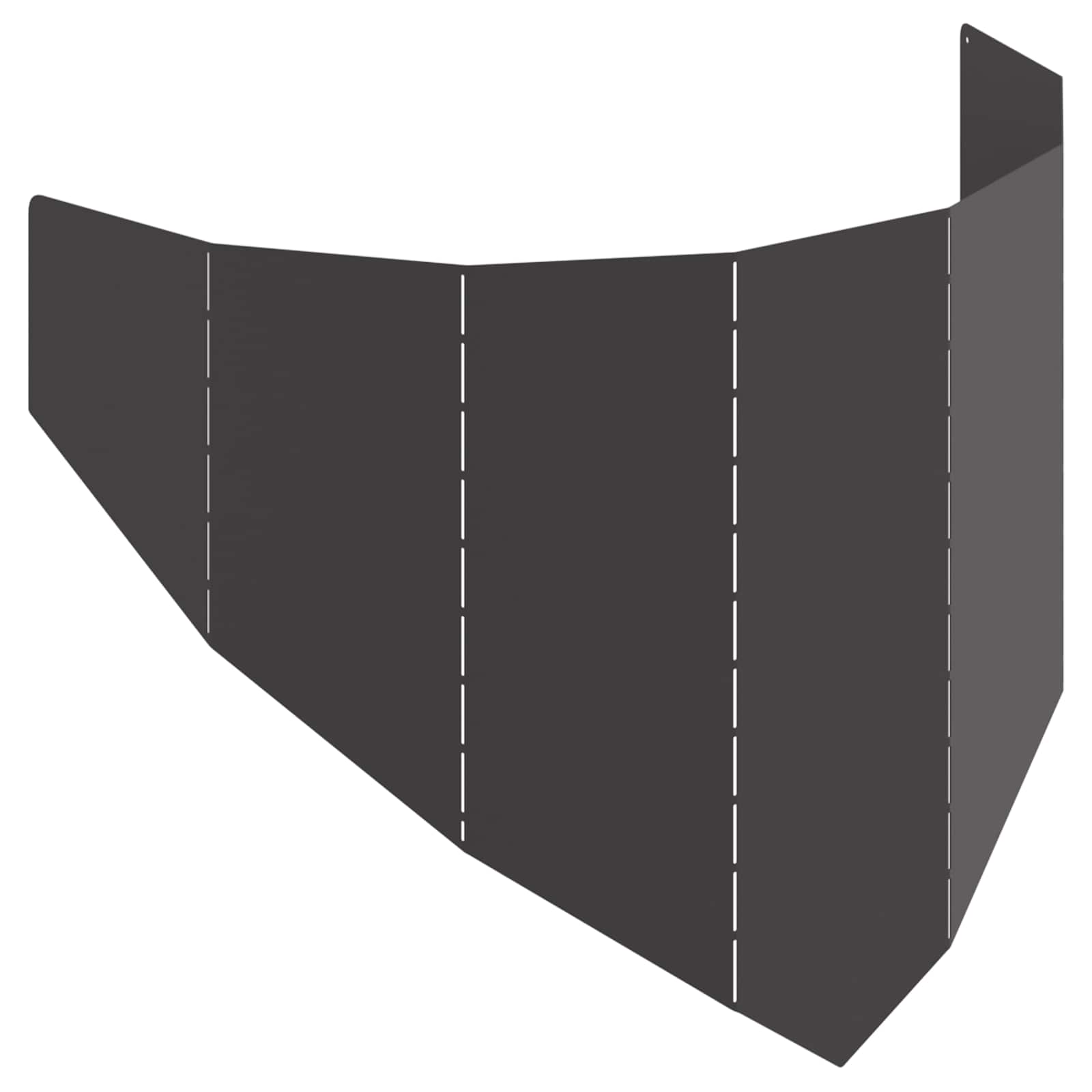 vidaXL Krawężnik do trawnika 100 x 45 cm Stal Czarny