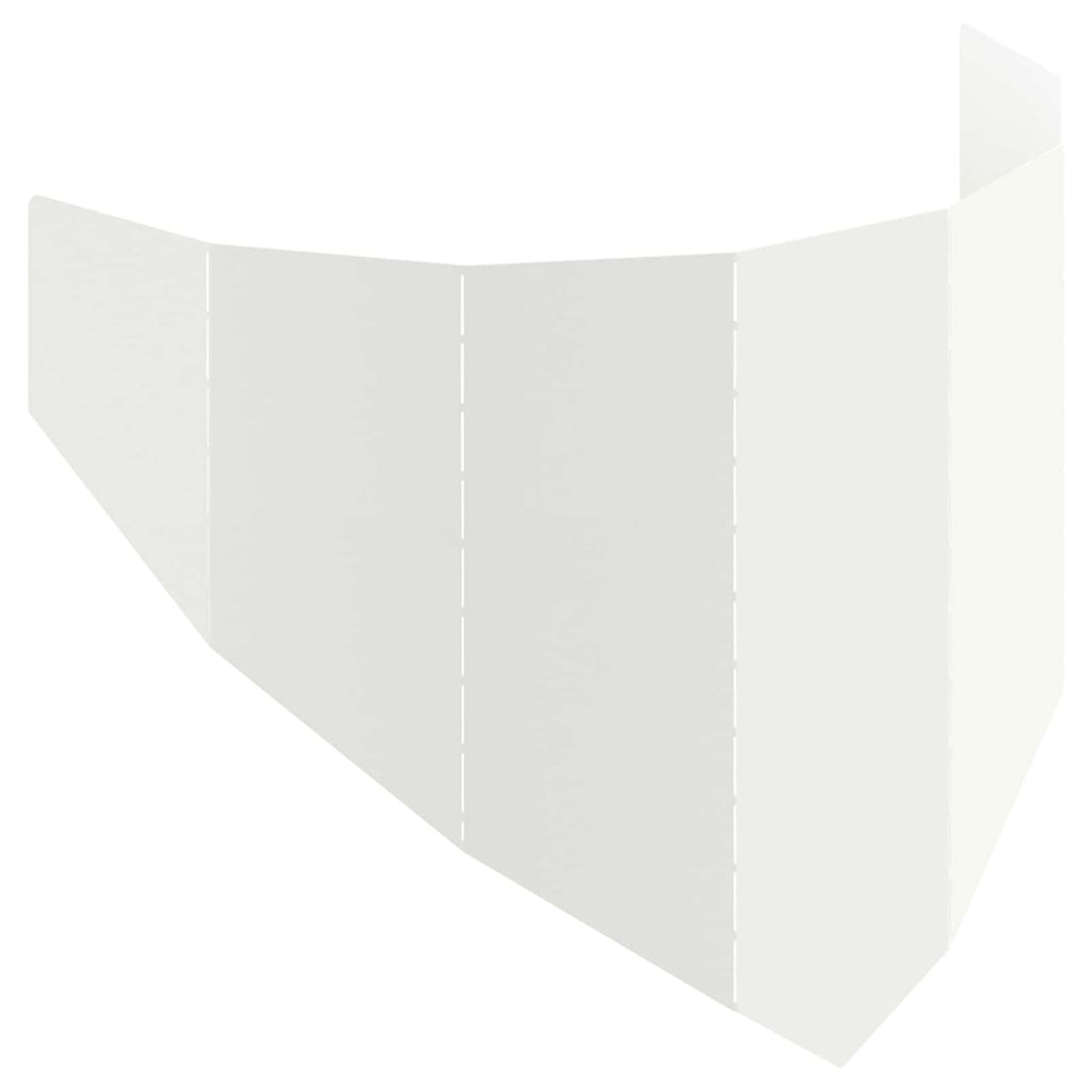 vidaXL Krawężnik do trawnika 100 x 45 cm Stal Biały