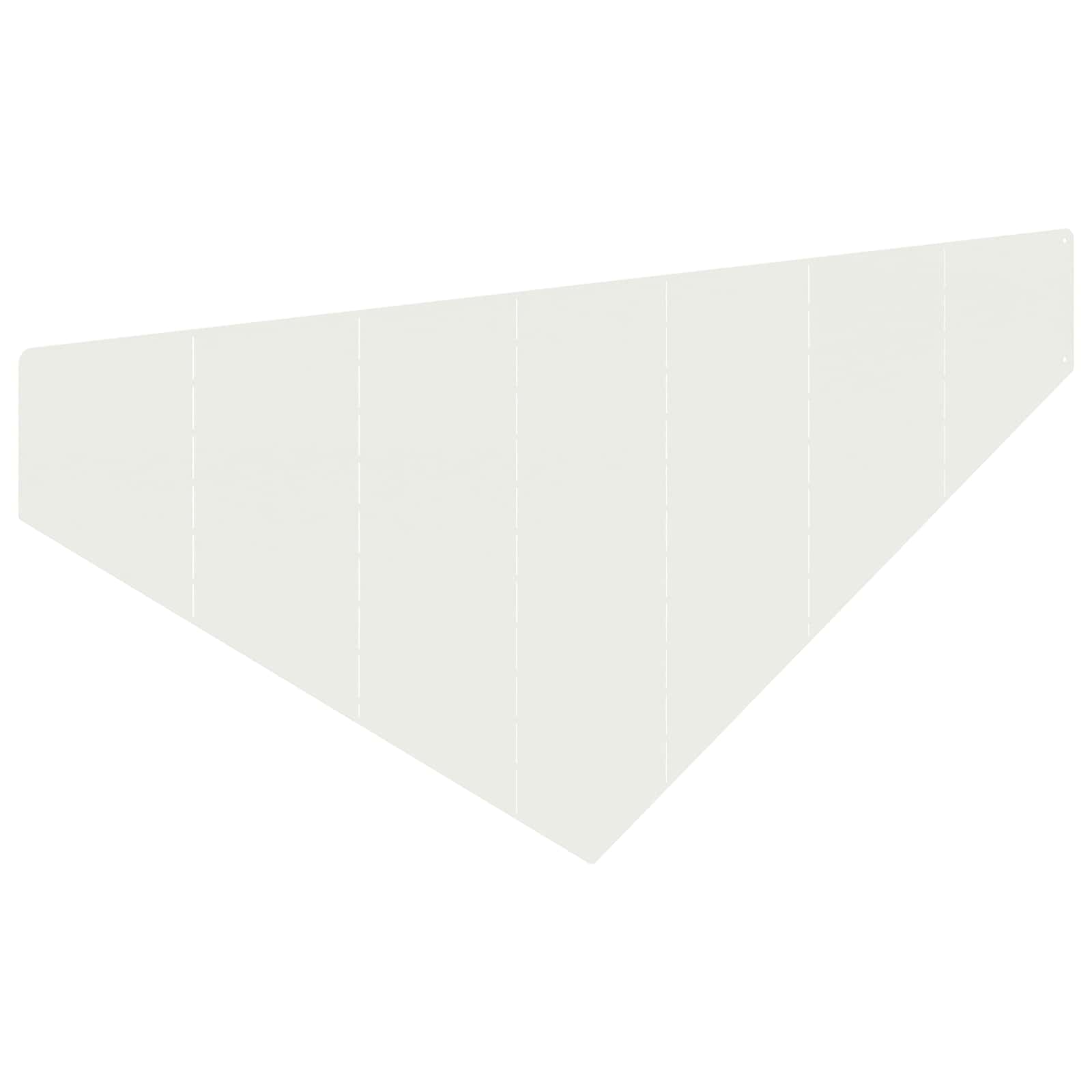vidaXL Krawężnik do trawnika 100 x 45 cm Stal Biały