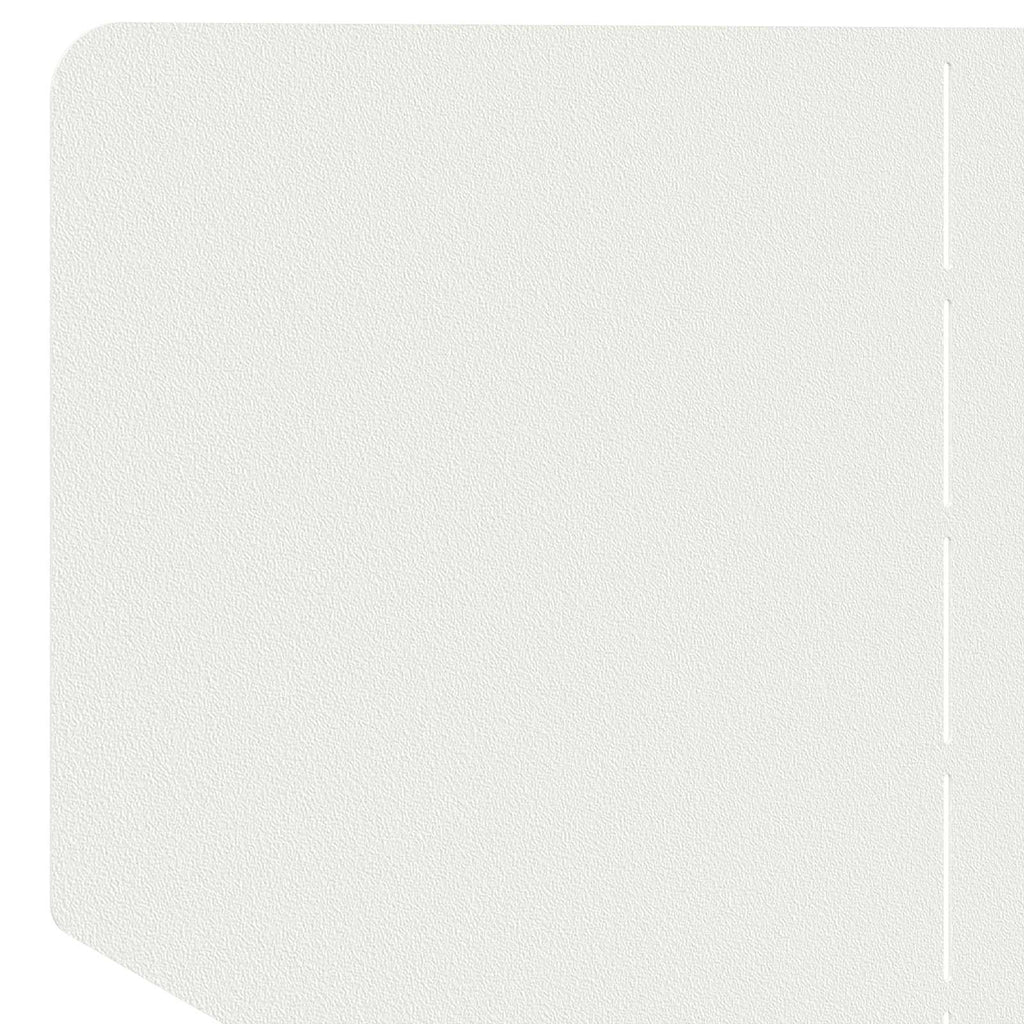vidaXL Krawężnik do trawnika 4 szt. 100 x 45 cm Stal Biały