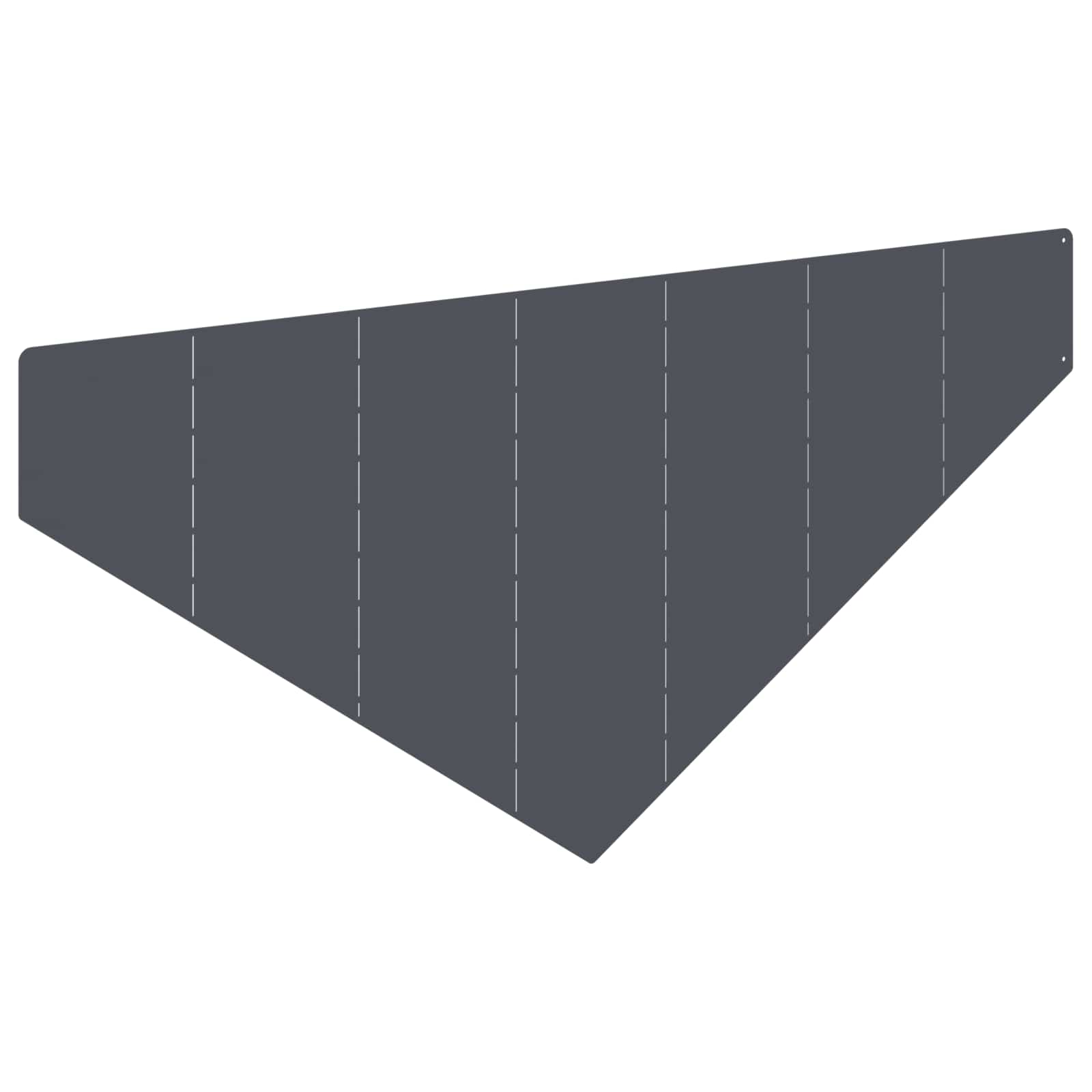 vidaXL Krawężnik do trawnika 100 x 45 cm Stal antracytowy