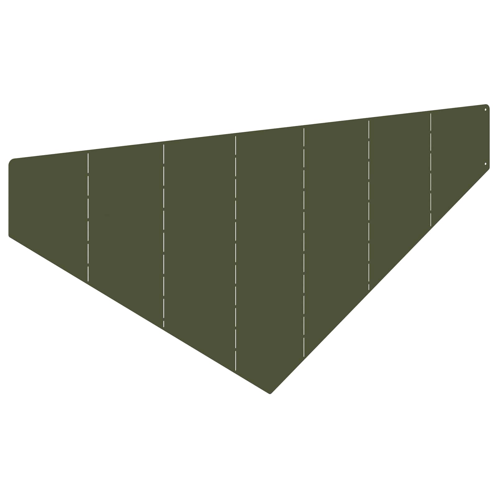 vidaXL Krawężnik do trawnika 100 x 45 cm Stal Oliwkowy zielony