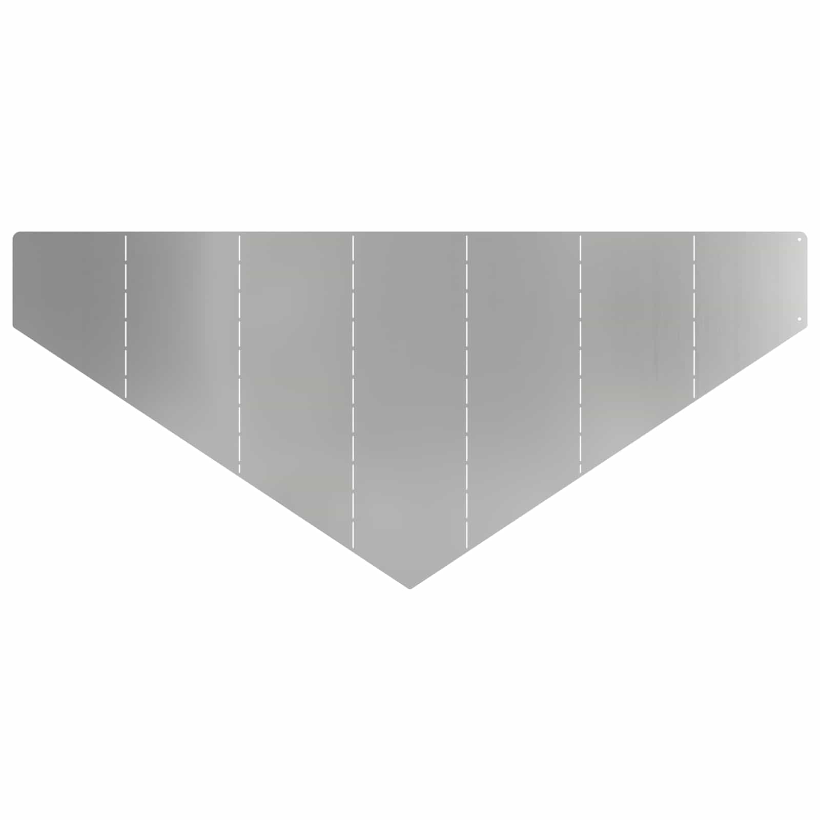 vidaXL Krawężnik do trawnika 100 x 45 cm Stal srebrny