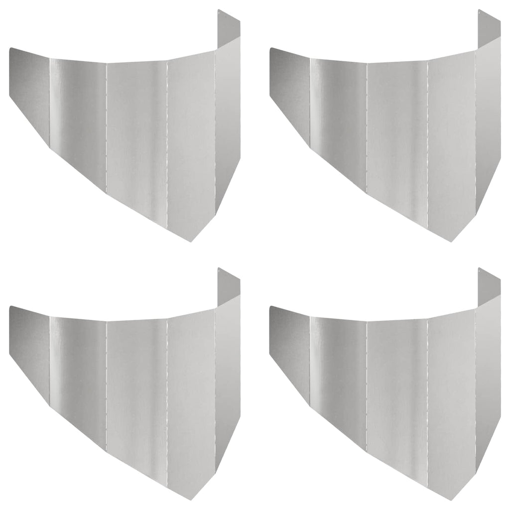 vidaXL Krawężnik do trawnika 4 szt. 100 x 45 cm Stal srebrny