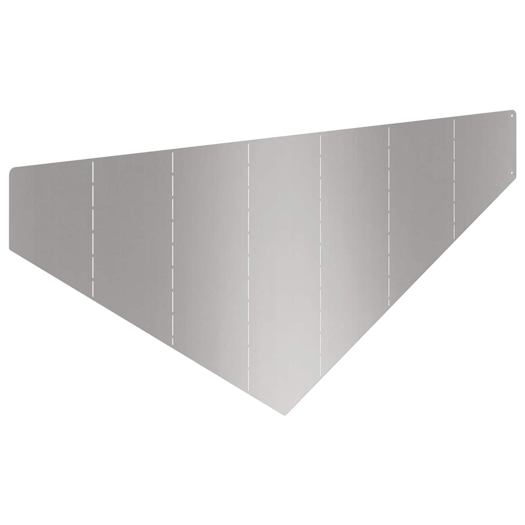 vidaXL Krawężnik do trawnika 4 szt. 100 x 45 cm Stal srebrny