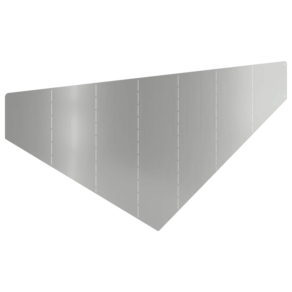 vidaXL Krawężnik do trawnika 100 x 45 cm Stal srebrny
