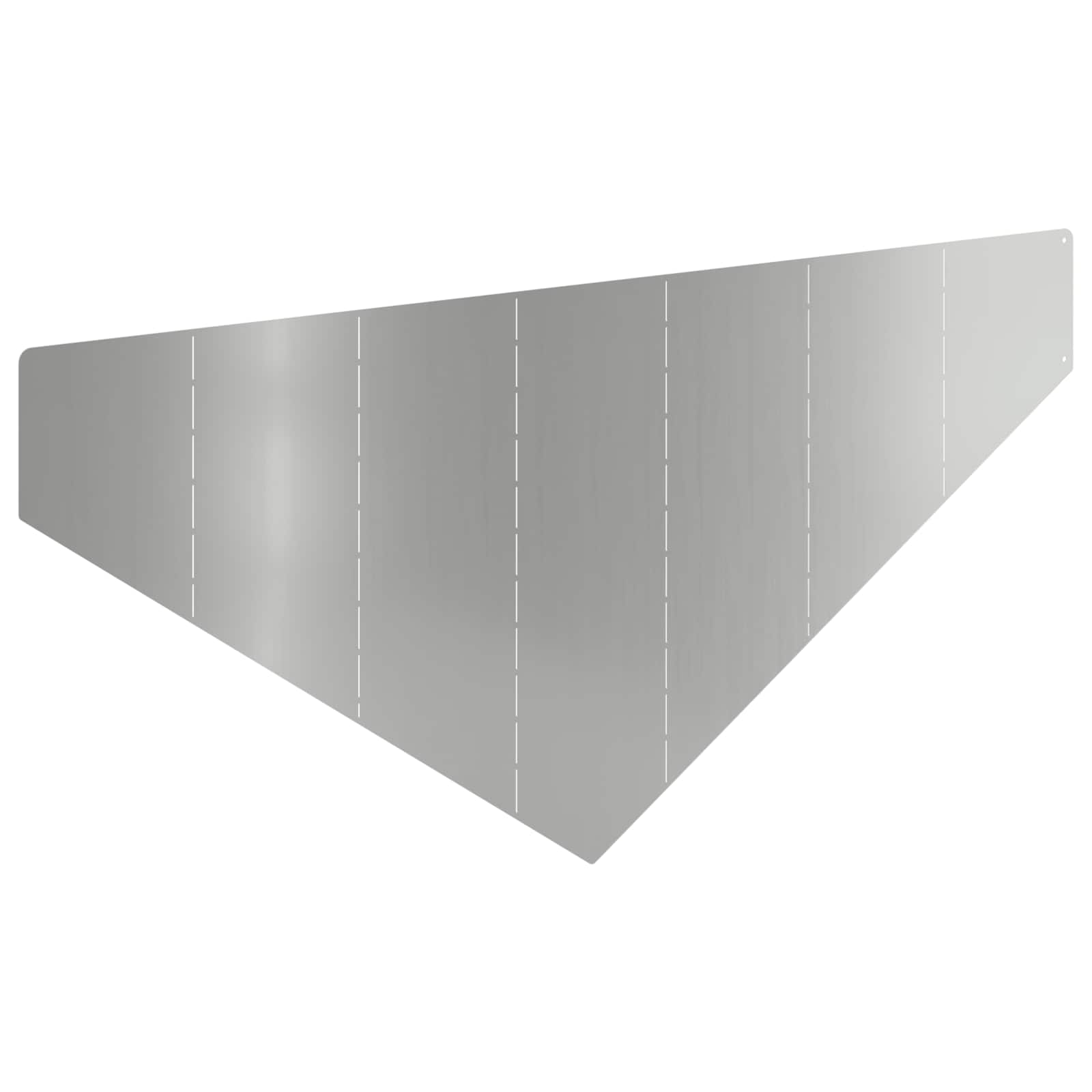 vidaXL Krawężnik do trawnika 100 x 45 cm Stal srebrny