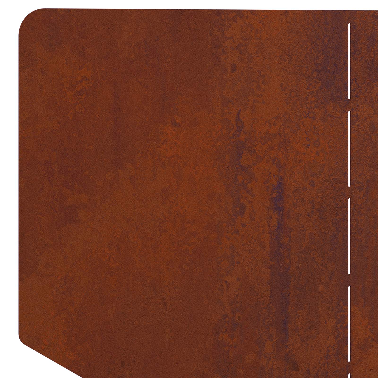 vidaXL Krawężnik do trawnika 4 pcs 100 x 45 cm Stal Rdzawy