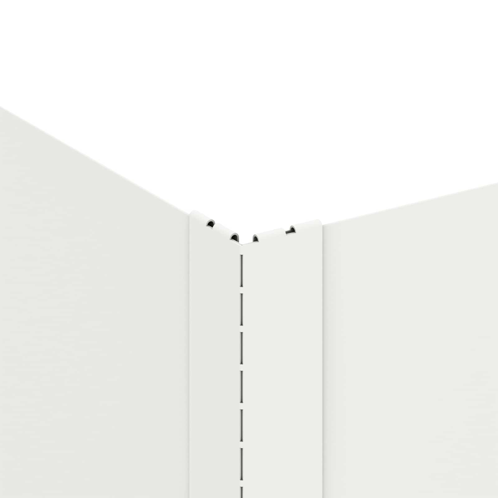 vidaXL Krawężnik do trawnika 60 x 60 x 20 cm Stal Biały